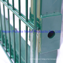 High Security Powder Coated 868 Green Twin Wire Fence